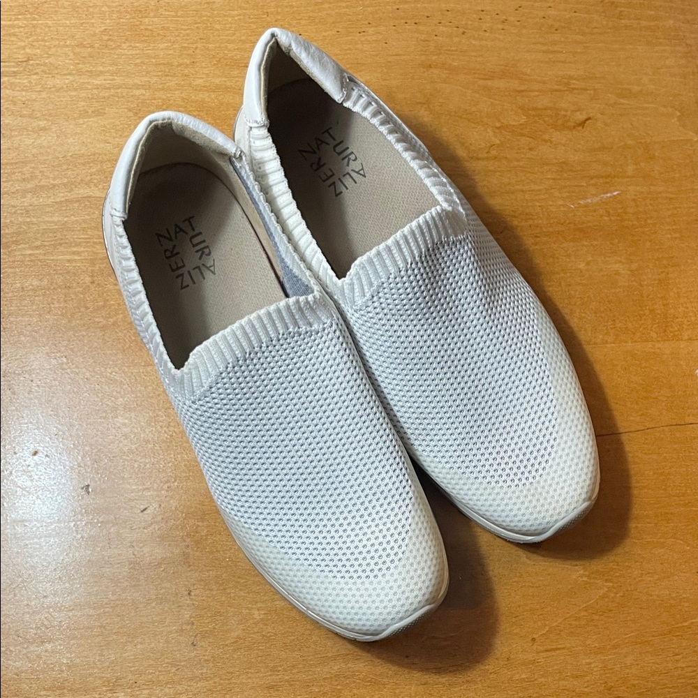 Naturalizer Lafayette Round Toe Mesh White Men's Loafers. Size 9.5